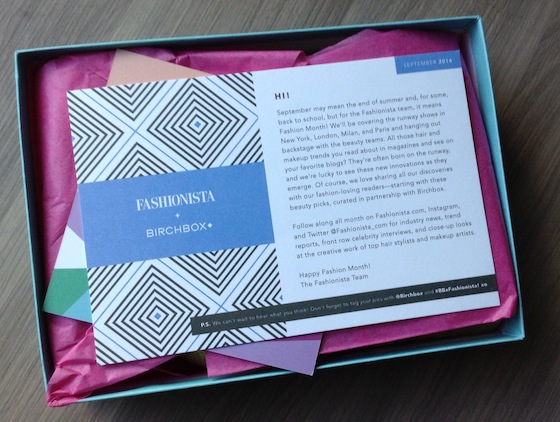 Birchbox Review & Coupon - September 2014 First Look