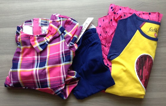 FabKids Subscription Review & Coupon - September 2014 Items