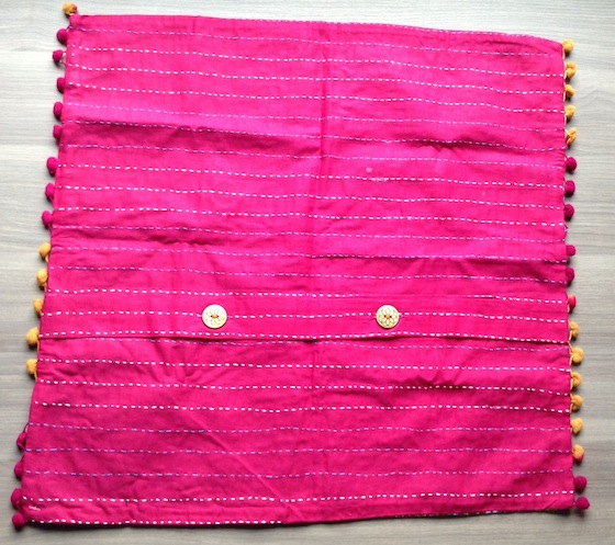 Fair Treasure Subscription Box Review - September 2014 Pillow Back