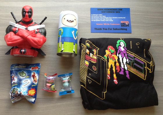 Geek Me Box Subscription Review - September 2014 Items
