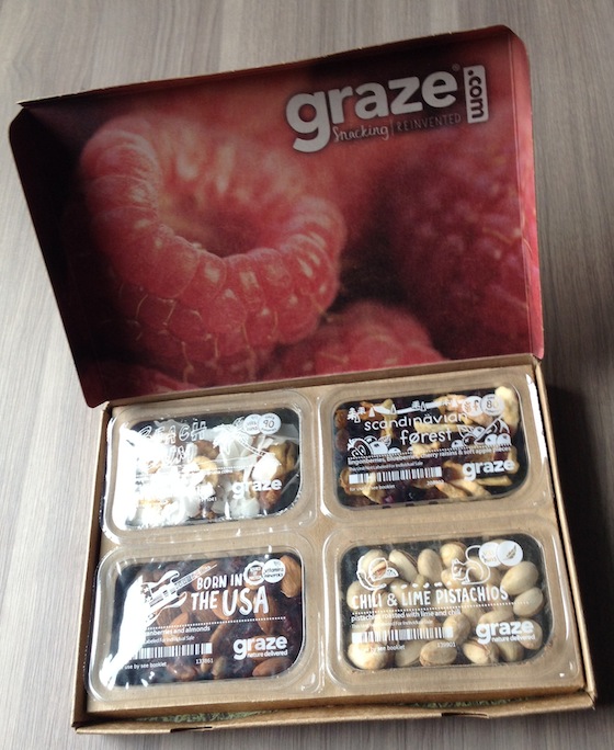 Graze Snack Subscription Box Review - September 2014 Snacks