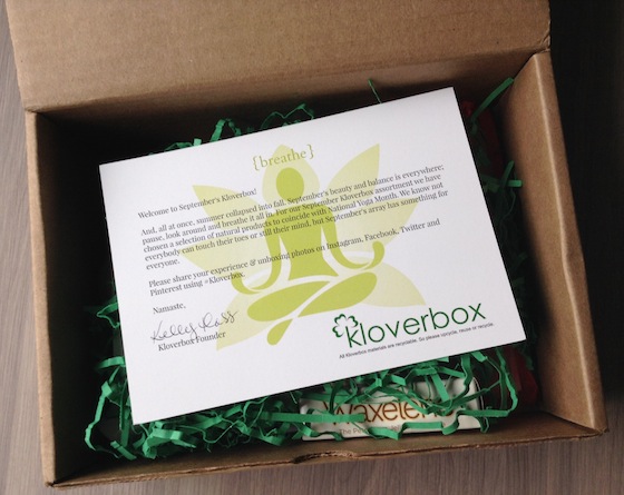 KloverBox Subscription Box Review & Coupon - September 