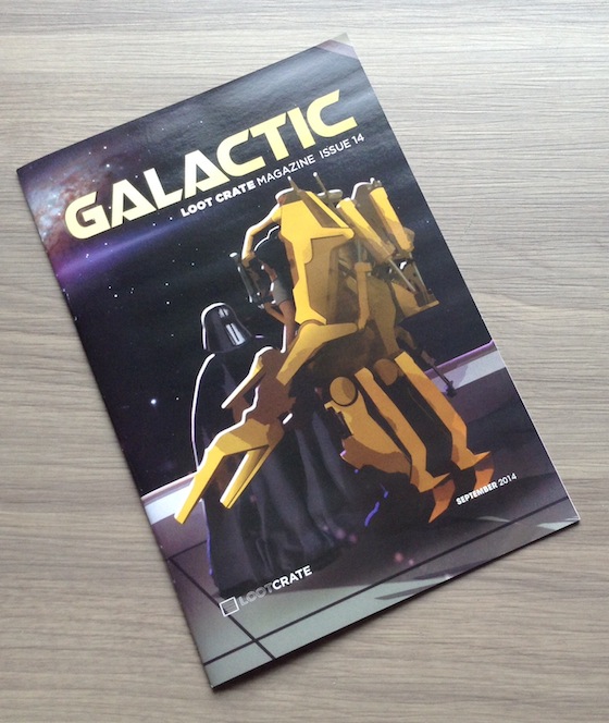 Loot Crate Subscription Box Review & Coupon - Sept 2014 Galactic