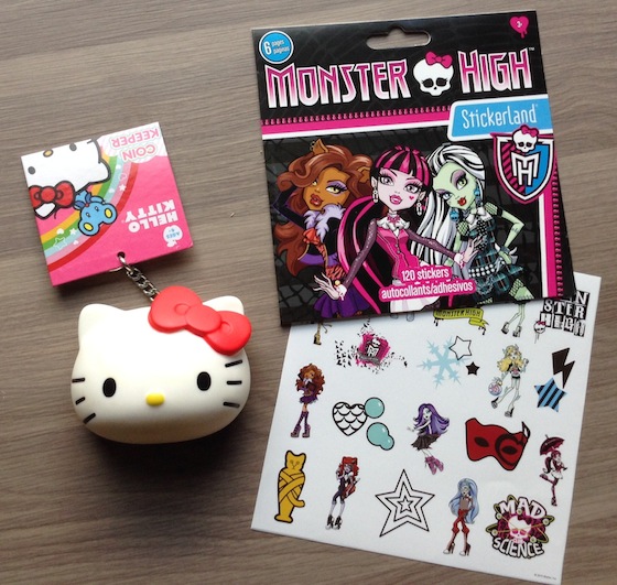 Nerd Block Jr. Girls Subscription Box Review – September 2014 Stickers