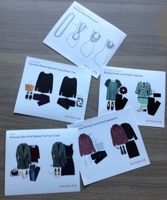 Stitch Fix Review - October 2014 Cards