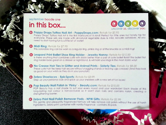 The Boodle Box Subscription Box Review – September 2014 Info