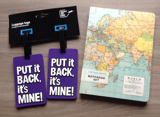 Verbal Fancy Subscription Box Review – September 2014 Luggage Tags