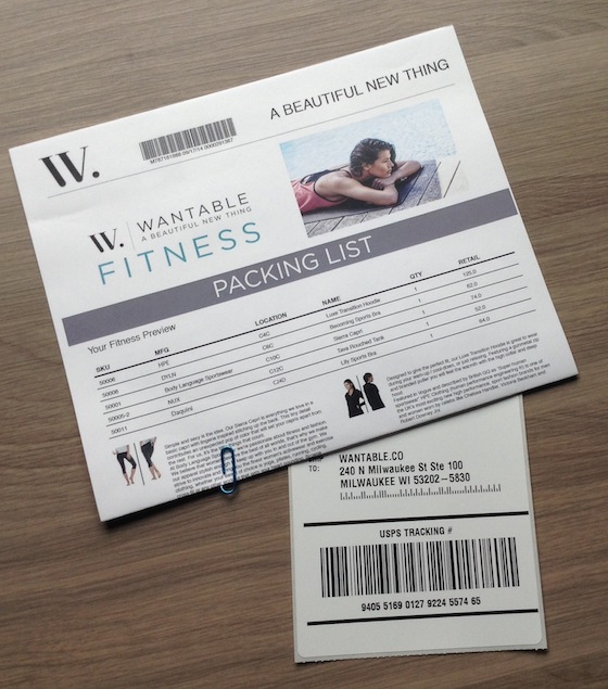 Wantable Fitness Subscription Service Review Return
