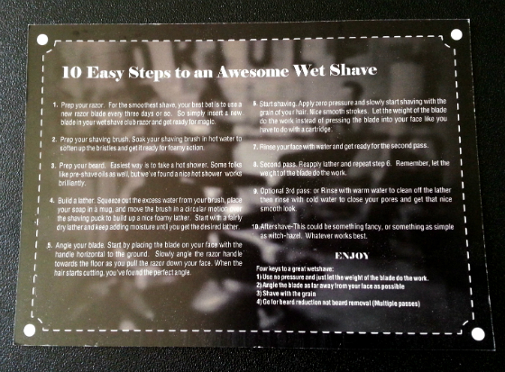 Wet Shave Club Subscription Box Review - September 2014 Info