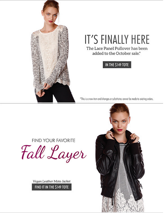 New Golden Tote October Options! Sweater