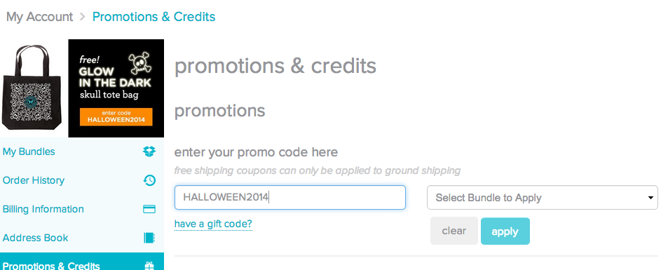Free Halloween Tote for Honest Company Subscribers! How to Apply The Credit