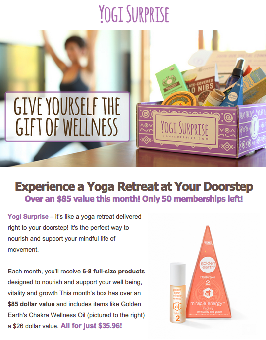 Yogi Surprise November Spoiler & Coupon!