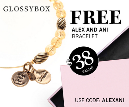 New GlossyBox Promo - Free Alexi + Ani Bracelet