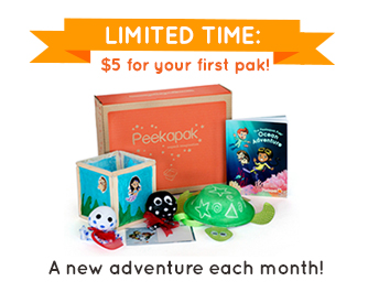 Get Your First Peekapak Box for Only $5!