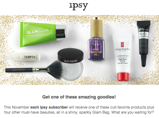 Ipsy November 2014 Spoilers