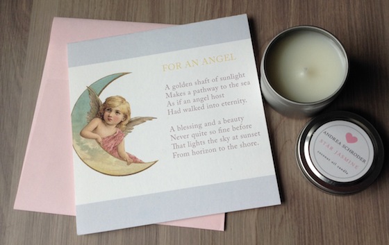 Andrea Schroder Candle Subscription Box Review – Oct 2014 Card