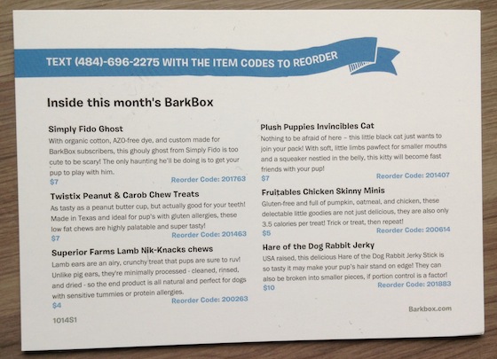 BarkBox Subscription Box Review & Coupon – Oct 2014 Info