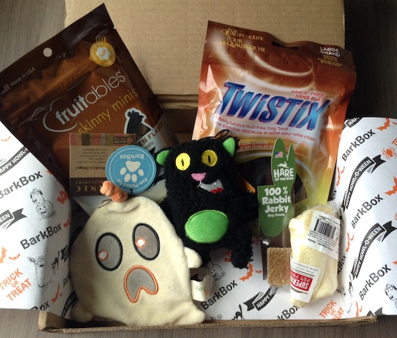 BarkBox Subscription Box Review & Coupon – Oct 2014 Items