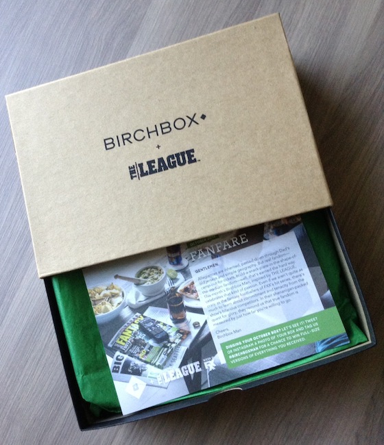 Birchbox Man Subscription Box Review – October 2014 FIrst Look