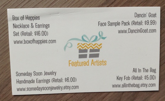 Box of Happies Subscription Box Review – October 2014 Info