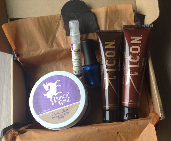 Eco Emi Deluxe Beauty Box Subscription Review - October 2014 Items