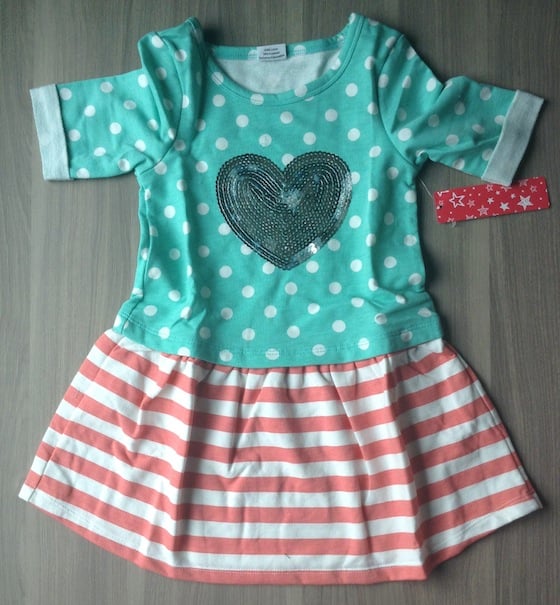 FabKids Subscription Review & Coupon – October 2014 Heart Dress