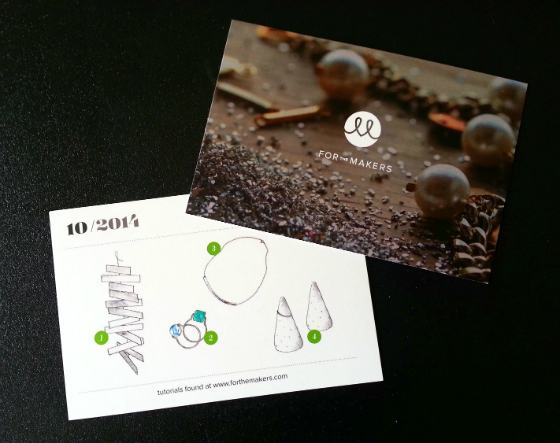 For the Makers DIY Subscription Box Review – Oct 2014 Info