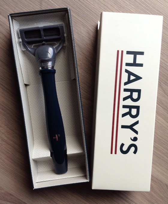 Harry's Razor Blade Subscription Review - October 2014 Handle