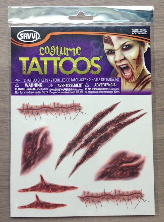 Horror Block Subscription Box Review – September 2014 Tattos