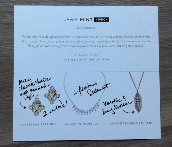 JewelMint VIPBox Subscription Box Review – Oct 2014 Info