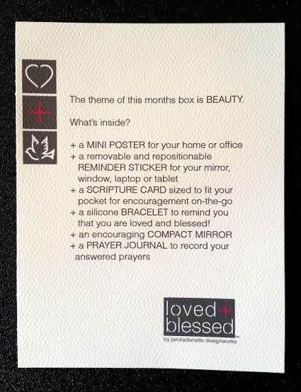 Love + Blessed Subscription Box Review - October 2014 Theme