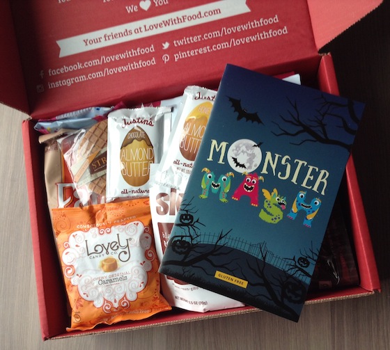 Love with Food Gluten Free Box Review - October 2014 Items