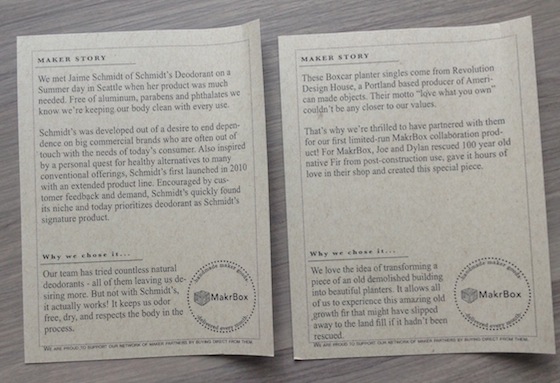 MakrBox Subscription Box Review – September 2014 Background