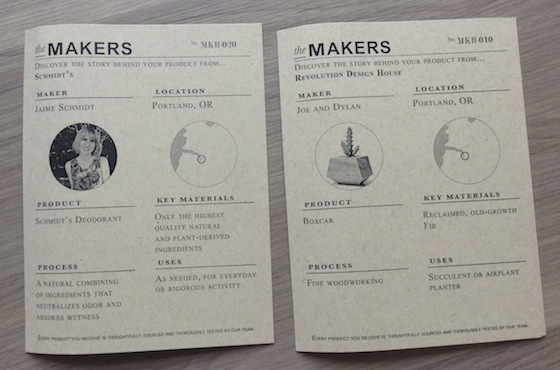 MakrBox Subscription Box Review – September 2014 Cards