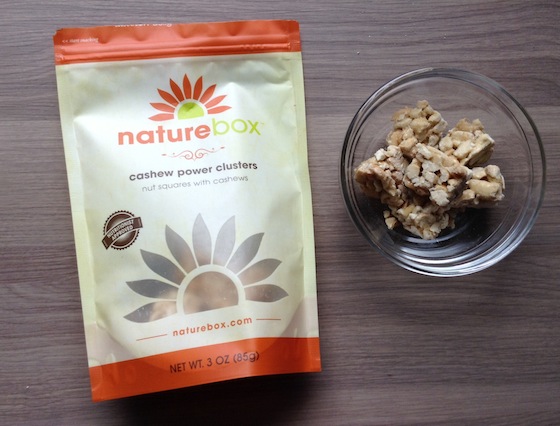 Nature Box Subscription Review & 50% Off Coupon - Oct 2014 Clusters