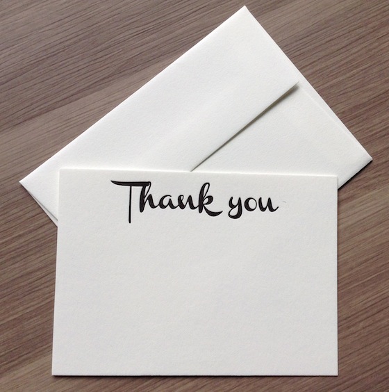 Nicely Noted Subscription Review – September 2014 Thank You
