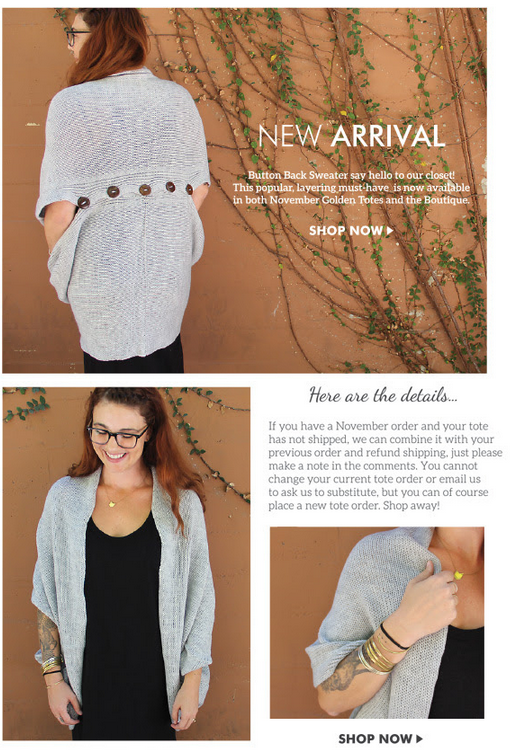 New Golden Tote November Option