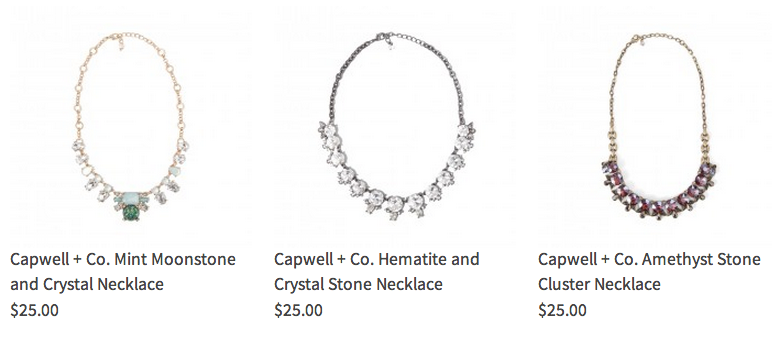 Necklace options
