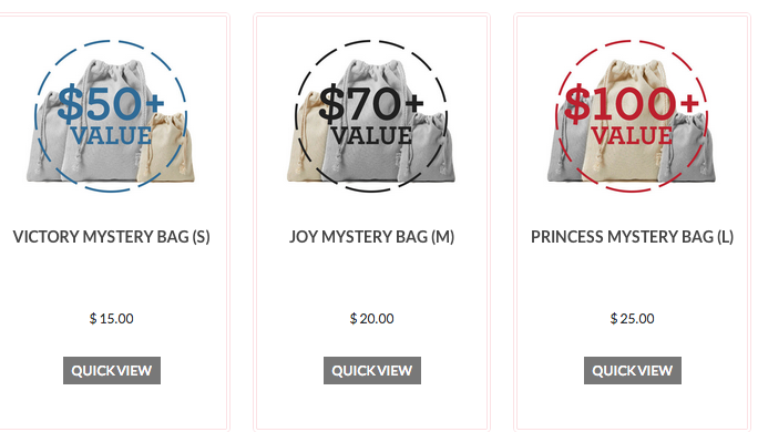 Mystery Bag Options