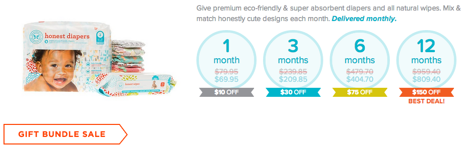 Black Friday Honest Co. Deals - 25% Off Site Wide, Free Gift, & More! Diapers Bundle