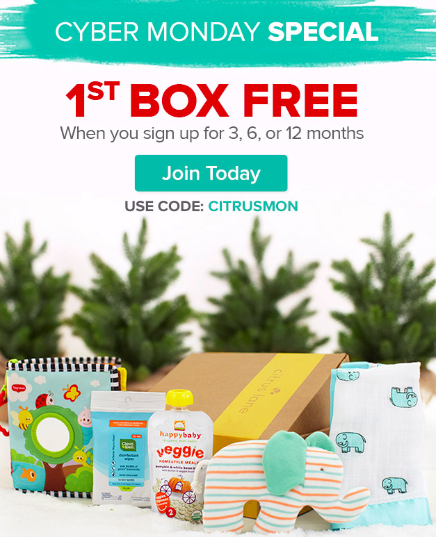 Citrus Lane Cyber Monday Deal - First Box Free w/ Subscription!