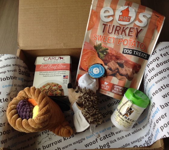 BarkBox Subscription Box Review & Coupon – Nov 2014 ITems