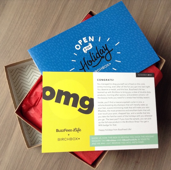 Birchbox Review - November 2014 First Look