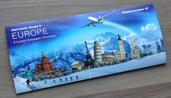 Escape Monthly Subscription Box Review – November 2014 Europe