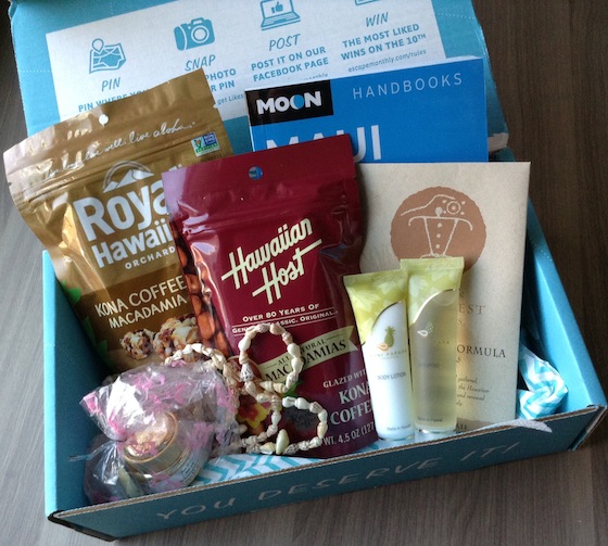 Escape Monthly Subscription Box Review – November 2014 Items