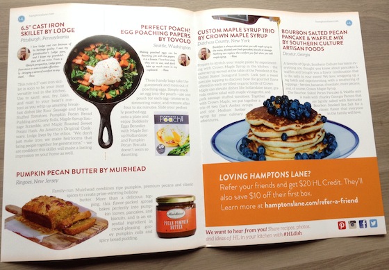 Hamptons Lane Subscription Box Review & Coupon – Nov 2014 American Breakfast