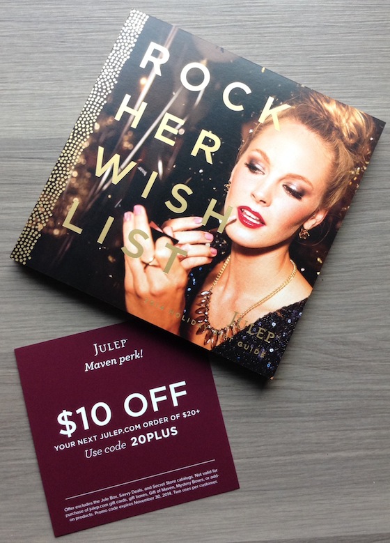 Julep Maven Review & Free Box Code – November 2014 Holiday