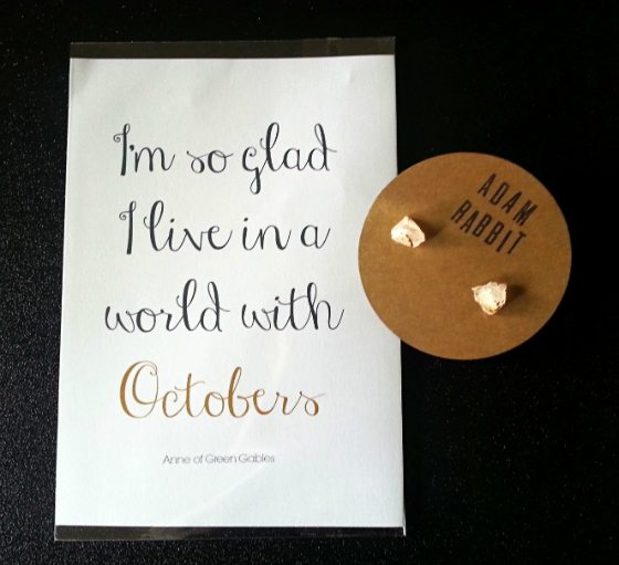 Mission Cute Subscription Box Review – October 2014 Earrings