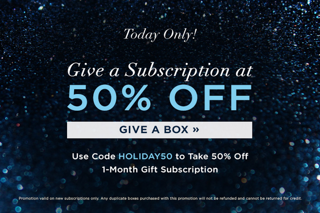 POPSUGAR Must Have Cyber Monday Deal – 50% Off December Box Gift!