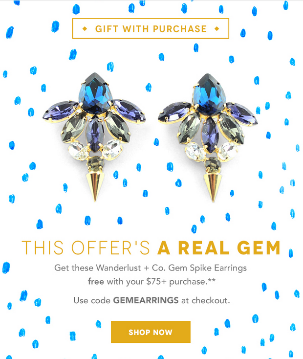 New Birchbox GWP – Free Wanderlust + Co Earrings!